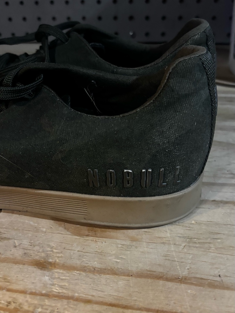 NOBULL Men's Black Canvas Low-Profile Trainer